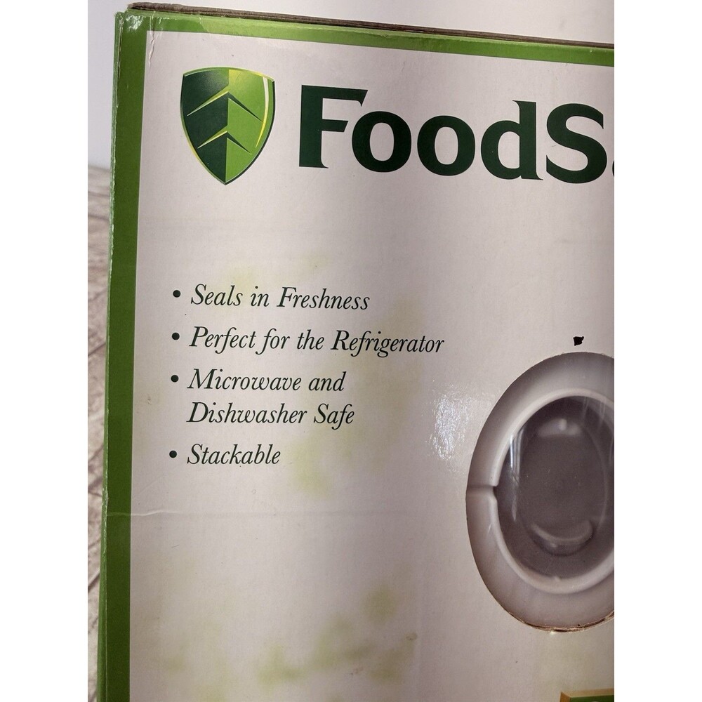 (3) Food Saver Vacuum Storage Container w. Lid Small Rectangular Lunch Leftovers - Picture 7 of 12